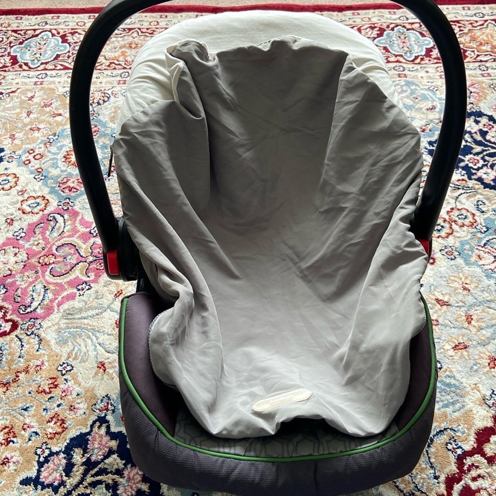 JJ Cole Collections Bundleme Baby Infant Lightweight Carseat Gray Cover